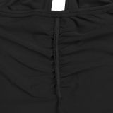 Women's Solid Color O-Ring Sexy Hollow Out Jumpsuit