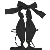 Women's Solid Color O-Ring Sexy Hollow Out Jumpsuit