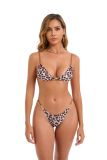 Leopard Print Sexy Two-Piece Bikini Swimsuit Set