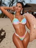 Sexy Printed Gradient Two-Piece Bikini
