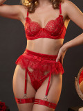 Sexy erotic ribbon stitching lace lingerie set Midnight charm sexy erotic lingerie set for women