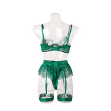 Sexy erotic ribbon stitching lace lingerie set Midnight charm sexy erotic lingerie set for women