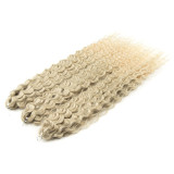 Synthetic fiber wigs braided wavy curly hair extensions