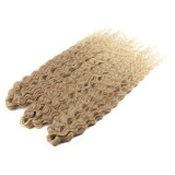 Synthetic fiber wigs braided wavy curly hair extensions