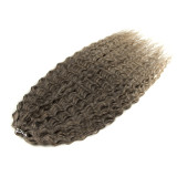 Synthetic fiber wigs braided wavy curly hair extensions