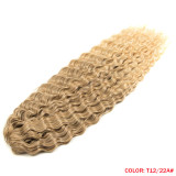 Synthetic fiber wigs braided wavy curly hair extensions