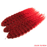 Synthetic fiber wigs braided wavy curly hair extensions