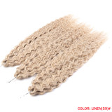 Synthetic fiber wigs braided wavy curly hair extensions