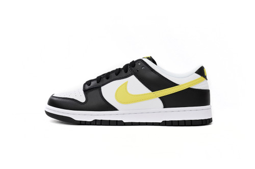 LJR Nike Dunk Low Black, white, And Yellow