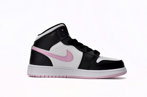 Get Air Jordan 1 Mid (GS) Arctic Pink