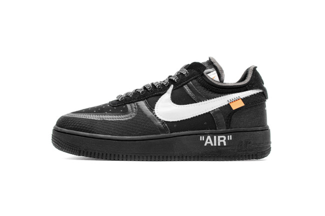 LJR OFF White X Air Force 1 Low Black