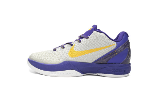 Nike Zoom Kobe 6 White Purple Yellow