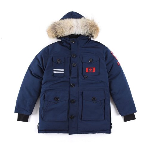150th Anniversary Canada Goose Down Jacket Navy blue