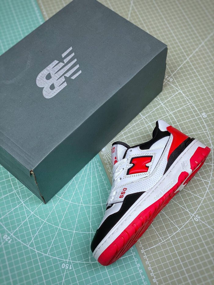 New Balance 550 White Red Black