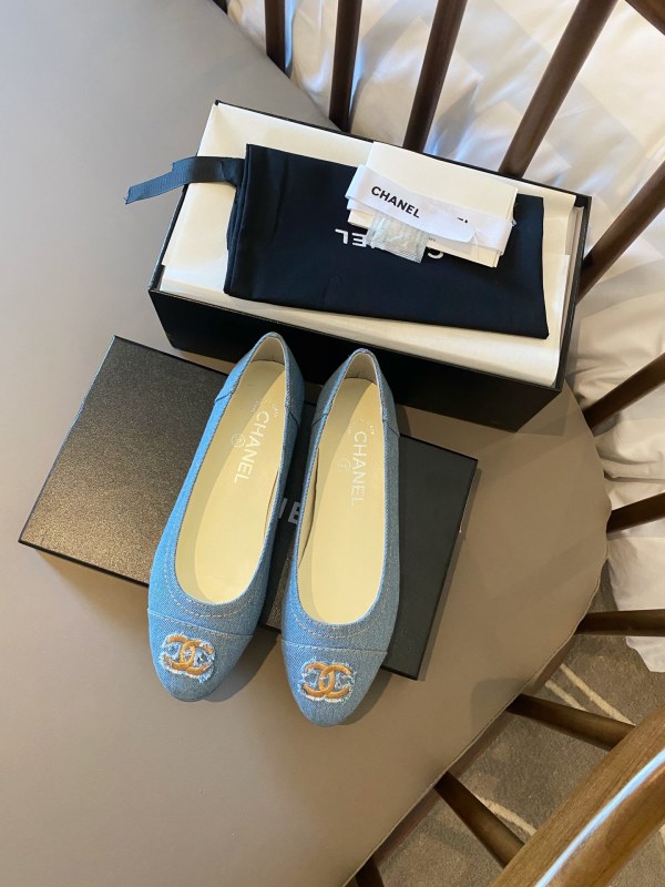 Chanel Ballerinas Fabric & Grosgrain 16