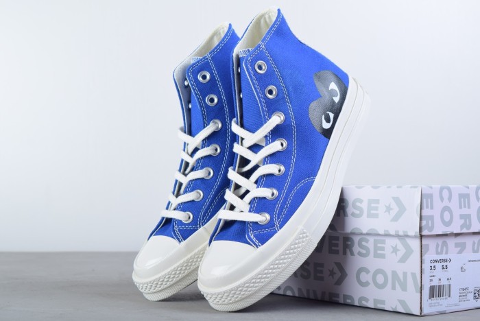Converse Chuck Taylor All-Star 70s Hi Comme des Garcons PLAY Blue