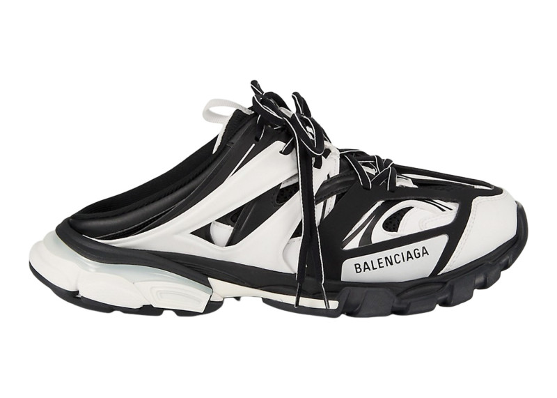 Balenciaga Track Mule Black White