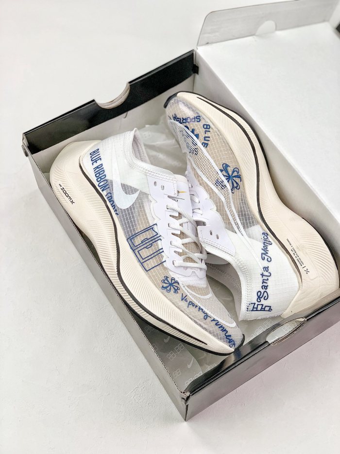 Nike ZoomX Vaporfly NEXT% Blue Ribbon Sports White