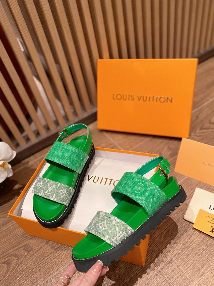 Louis Vuitton PASEO FLAT COMFORT SANDALS WOMEN 8
