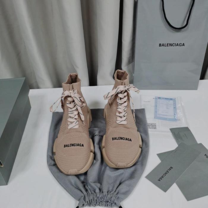 Balenciaga Speed 2.0 Lace Up Beige