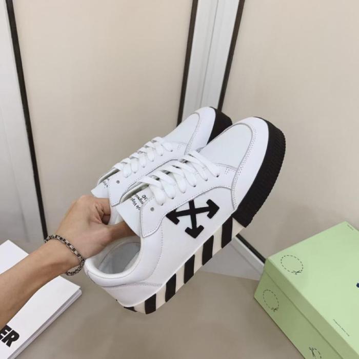 OFF-WHITE Vulcanized Low Canvas White Black