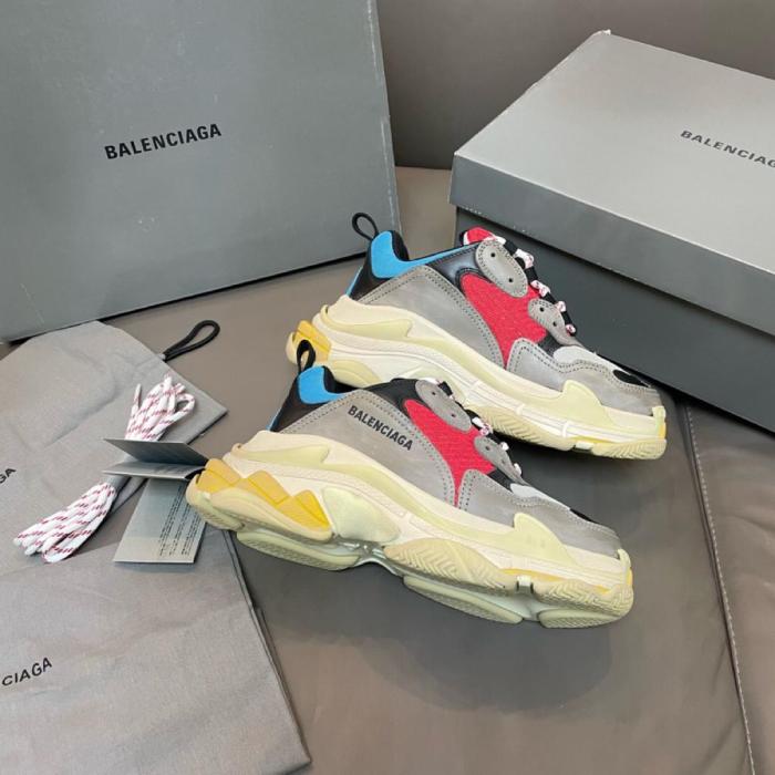 Balenciaga Triple S Grey Red Blue (2018 Reissue)