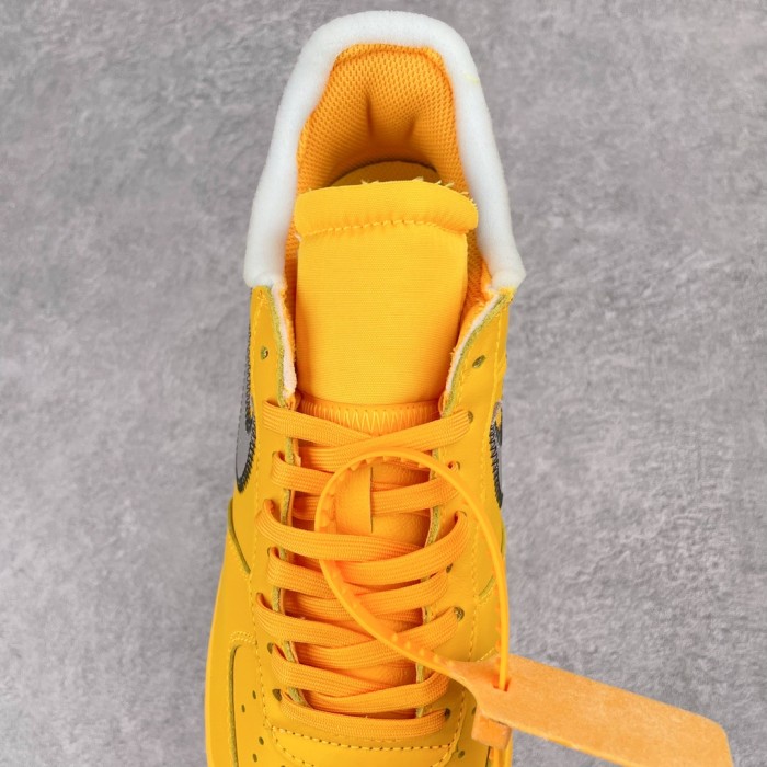 Nike Air Force 1 Low OFF-WHITE University Gold Metallic Silver