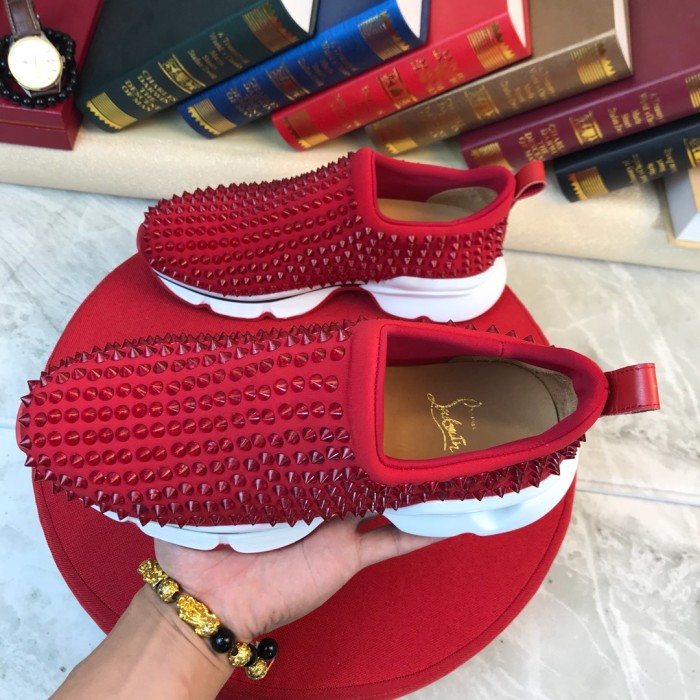Christian Louboutin Spike Sock Flat Sneakers 3