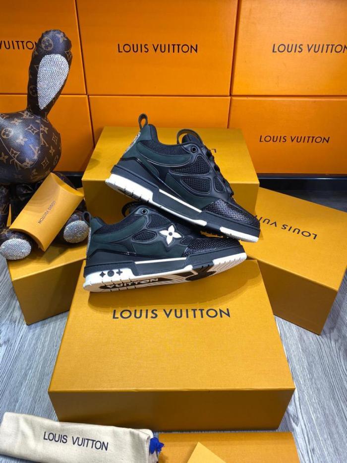 Louis Vuitton LV Skate Sneaker Black Black White