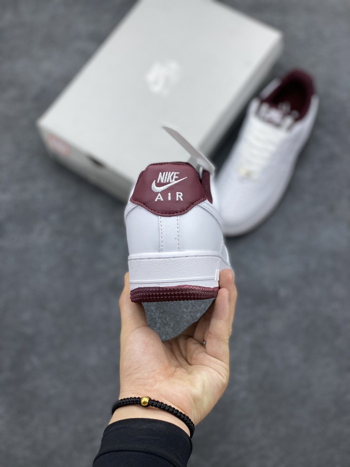 Nike Air Force 1 Low '07 White Dark Beetroot