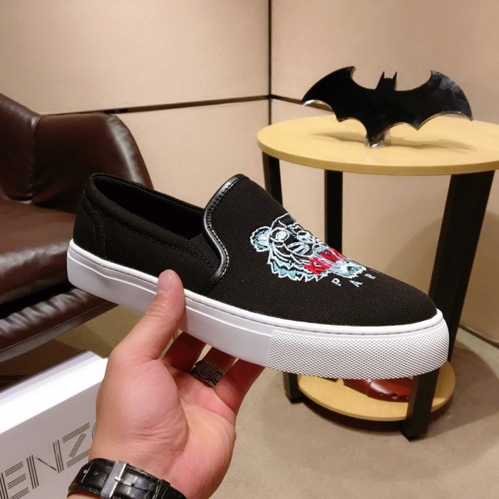 Kenzo K-SKATE Tiger canvas slip-on sneakers 24