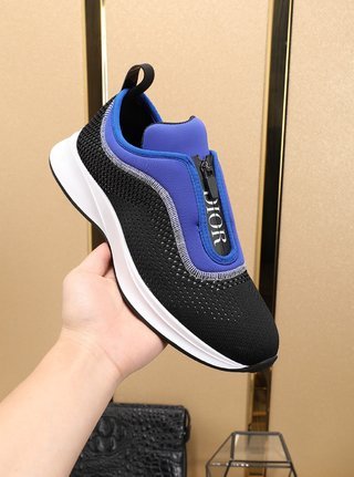 Dior B25 Zip Low Blue Black White