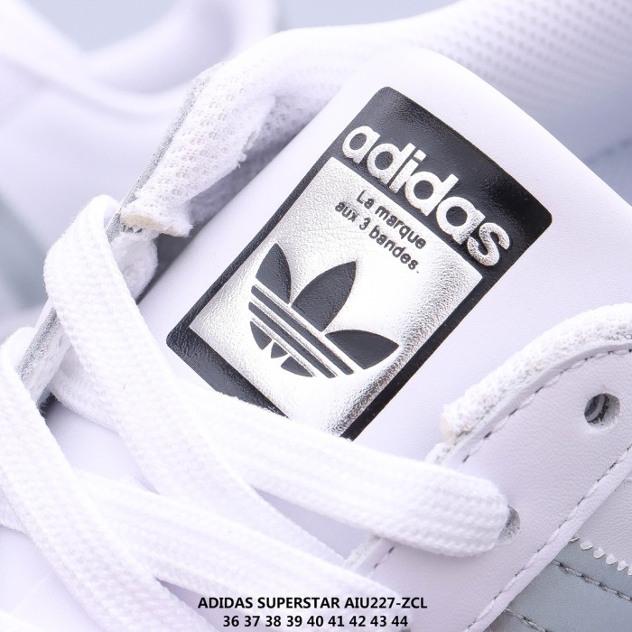adidas Superstar White Silver