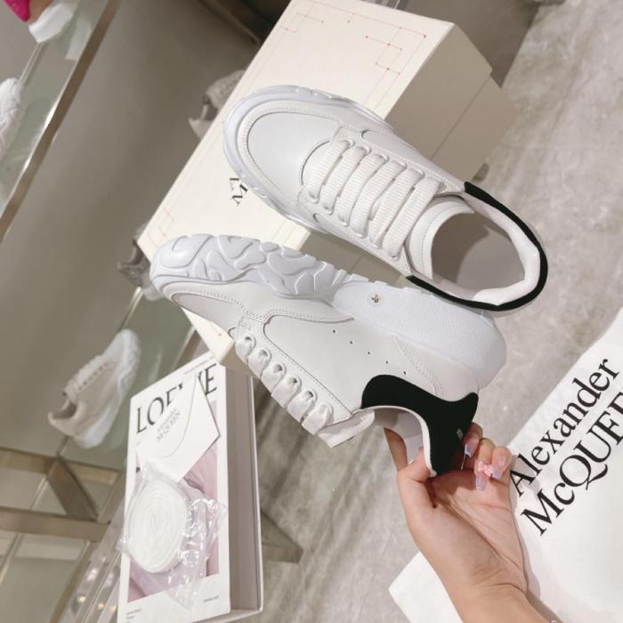 Alexander McQueen Oversized Court Trainer White Black