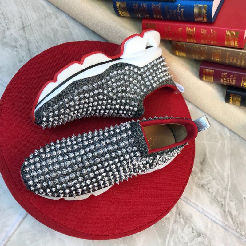 Christian Louboutin Spike Sock Flat Sneakers 5