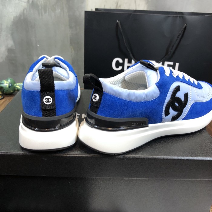Chanel Fabric & Suede Calfskin Low Top Sneaker 36