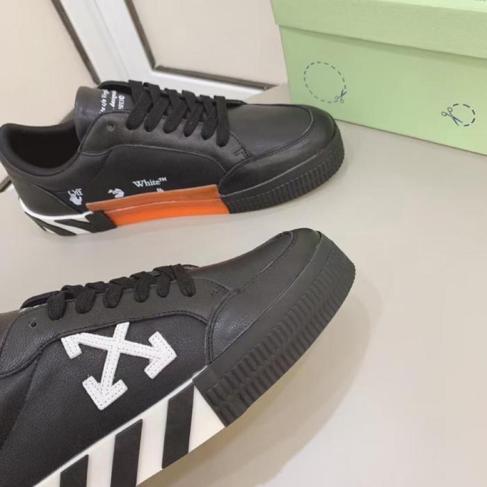 OFF-WHITE Vulc Low Leather Black White FW21