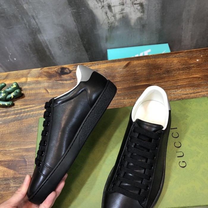 Gucci Ace Perforated Interlocking G Black
