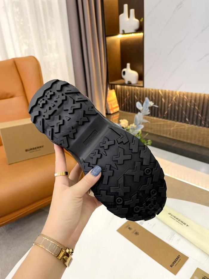 Burberry Arthur Monogram Print Black Bridle Brown