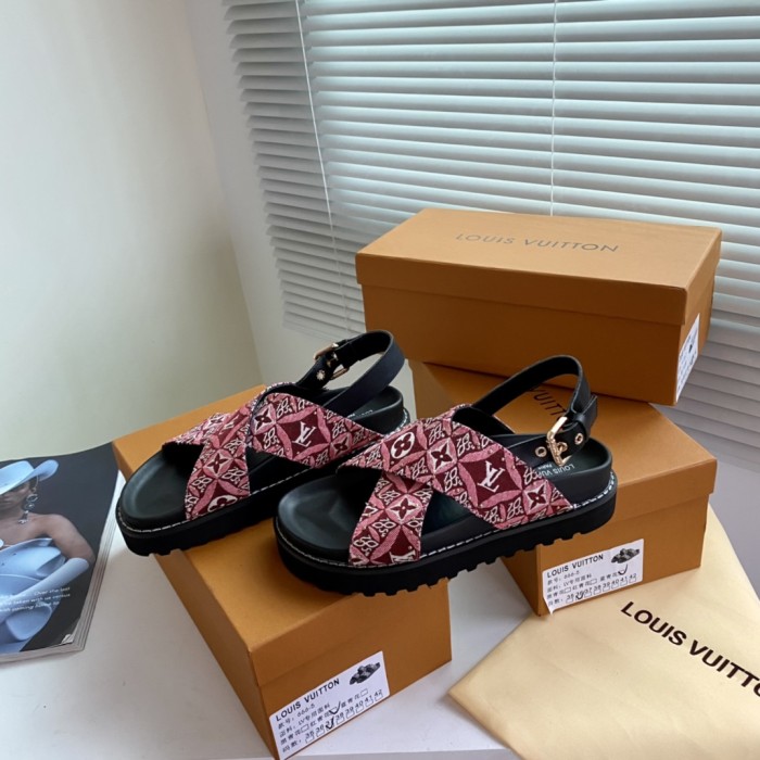 Louis Vuitton PASEO FLAT COMFORT SANDALS WOMEN 7