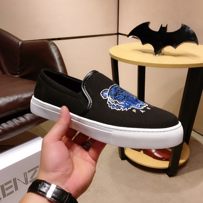 Kenzo K-SKATE Tiger canvas slip-on sneakers 20