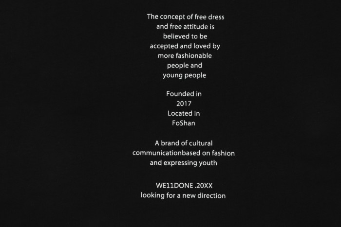 Clothes WE11 DONE 32