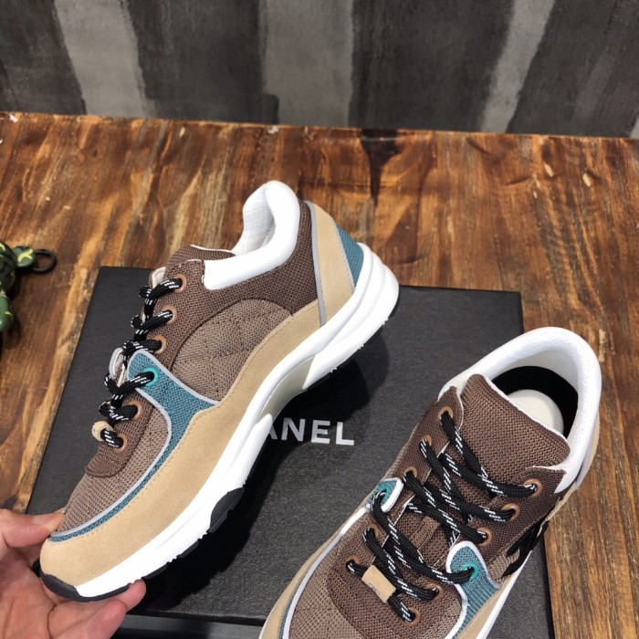 Chanel Fabric & Suede Calfskin Low Top Sneaker 6