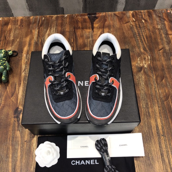 Chanel Fabric & Suede Calfskin Low Top Sneaker 4