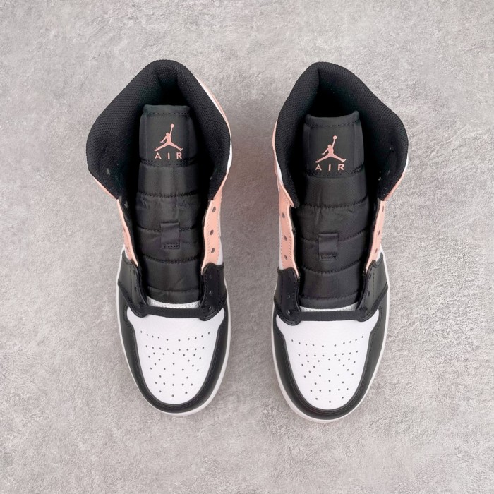 Jordan 1 Mid Arctic Orange Black Toe