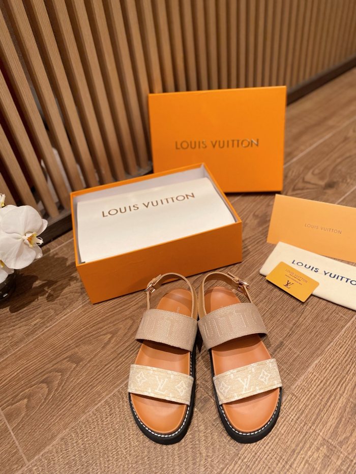 Louis Vuitton PASEO FLAT COMFORT SANDALS WOMEN 8