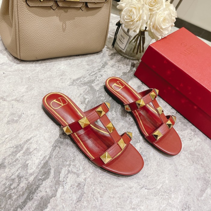 VALENTINO GARAVANI ROMAN STUD HEEL 2CM WOMEN 7