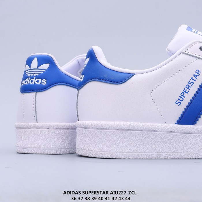 adidas Superstar White Red Blue