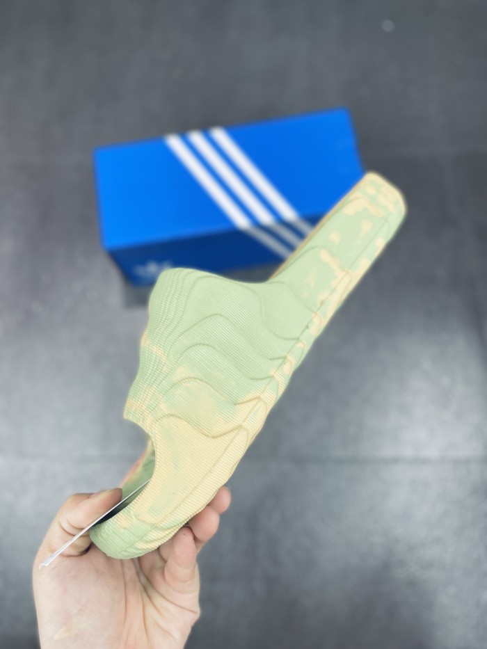 adidas Adilette 22 Slides Magic Lime St Desert Sand