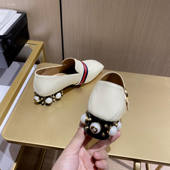 Gucci Leather mid-heel loafer Women 12